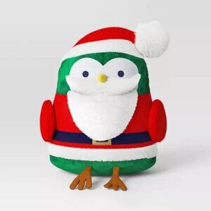 Target Wondershop FEATHERLY FRIENDS Bird Dressed as Santa Novelty Throw Pillow